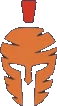 TROY Spartan helmet emblem